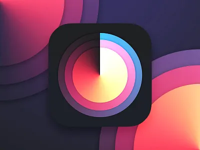 Photo Editor Icon Concept colors dark icon icon ios