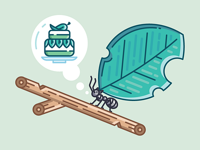 Ant character design enisaurus freelance hire icon illustration london vector
