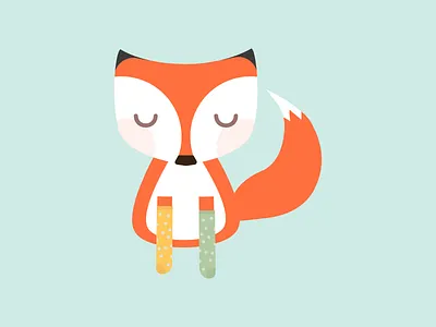 Fox In Socks animal cute fox vector