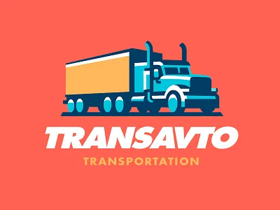 Truck 2 car illustration logo truck