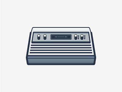 Atari atari console flat game icon illustration oldies outline vector