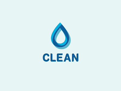 Clean clean cleaning drop logo logotype mark water drop