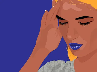 Headache ache autoimmune girl head headache makeup pain thyroid woman