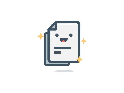 File Illustration cartoon character file flat illustration