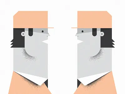 Twins bros illustration twins