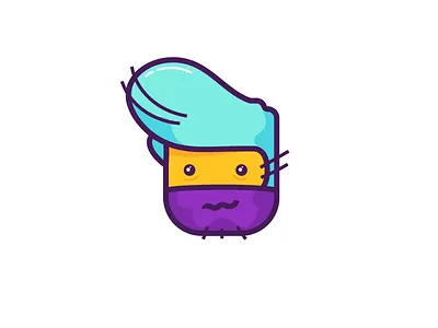 Looking for inspiration be like face illustration inspiration lost sleepy vector