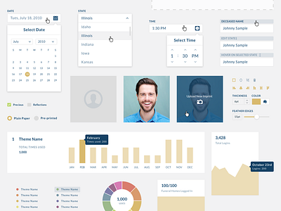 Sticker Sheet analytics design graph guide sheet site sticker style ui ux web widget