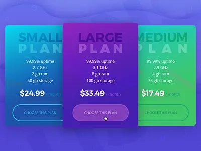 Different plans cards hosting plans site ui uiux ux web web design webdesign