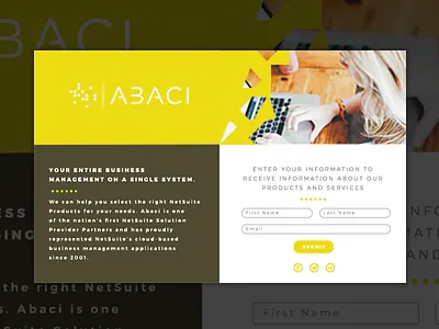 Abaci Splashhhhhh login page sign in splash page ui ux web web page