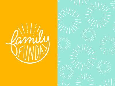 Family Funday Pattern bright cheery child children fun handtype logo palette pattern summer