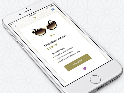 Online Boutique blue design ecommerce gold ios mobile pattern pink product sunglasses yellow