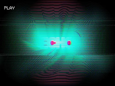 Echo VHS Tape cassette classic echo lines scan tape vhs