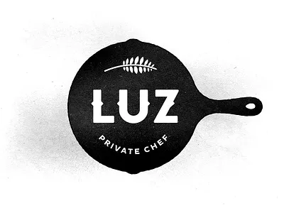 Luz Private Chef branding chef ironcast logo logotype mexico sonora