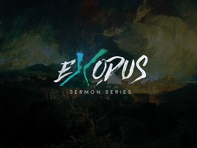 Exodus Sermon Series bible design exodus sermon typography