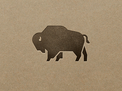 Bison animal bison icon logo