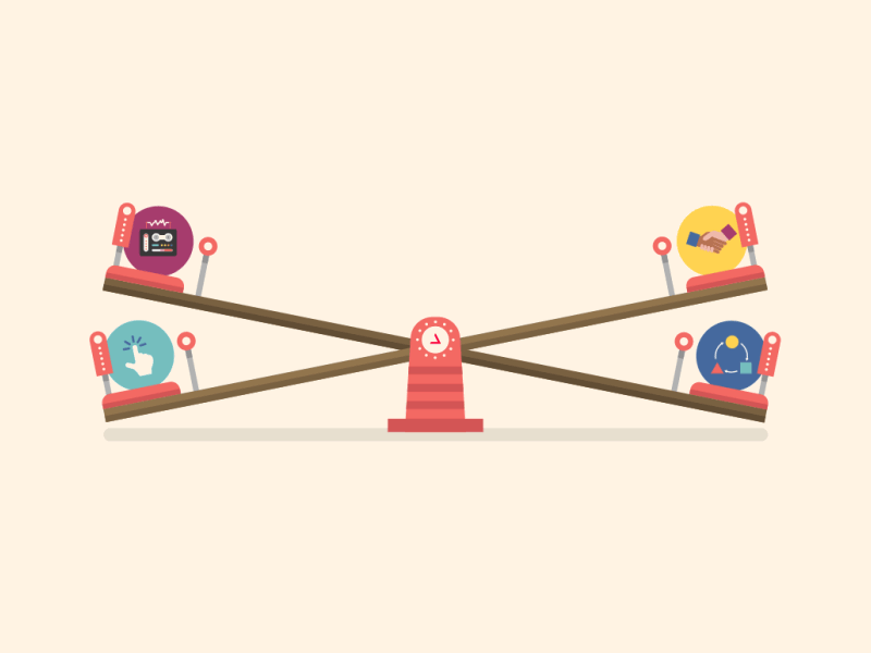 Agile Dribbble 800x600 agile animation balance framework gif seesaw