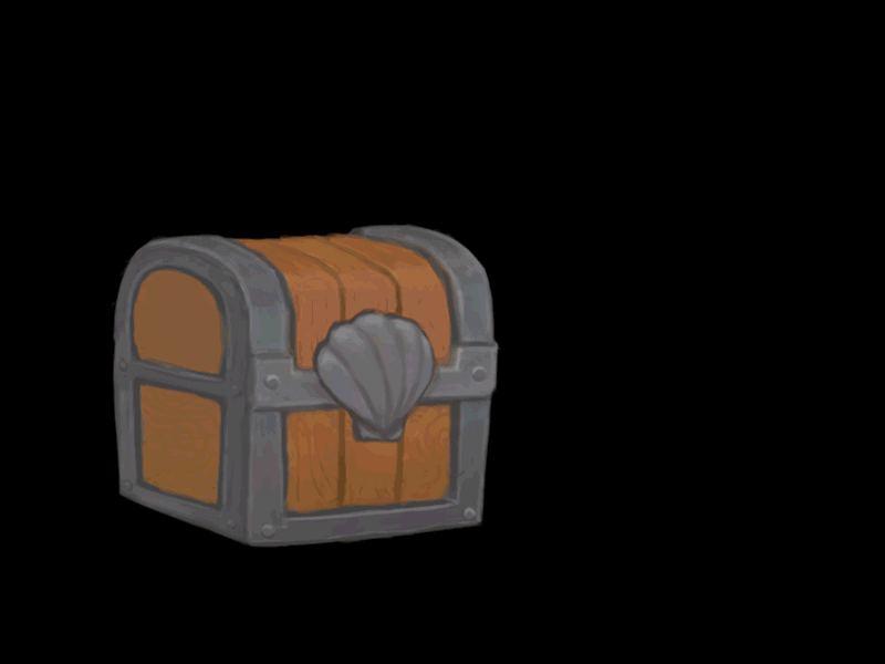 Chest animation animation chest frame for frame illustration painting photoshop timeline treasure