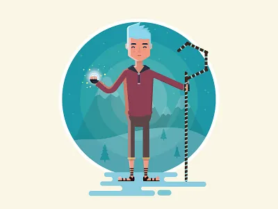 Jack Frost character design illustration jack frost rise of the guardians snow winter