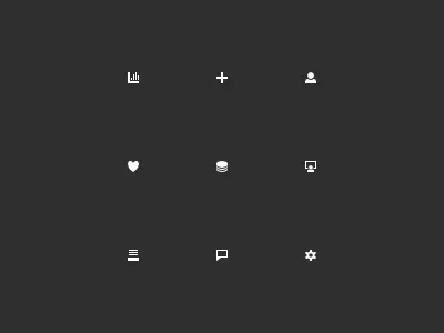 Ten Pixels icons mono small surge ui vector