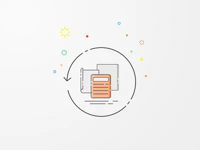The book & paper's outline book outline paper ui