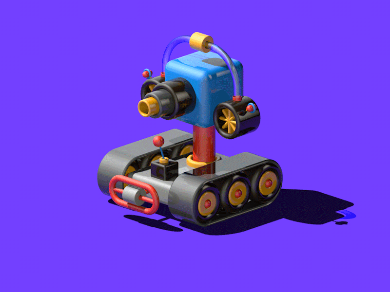3D Toy model – Animated 3d c4d cinema 4d illustration model
