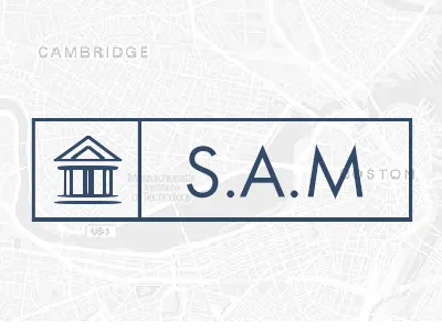 S.A.M Logo clean logo corporate logo line icon logo logo design property logo