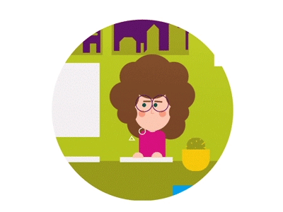 Laura Varetto cactus desk glasses hard laura motiongraphics varetto work