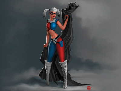 Harley Queen character game harley queen illustration photoshop