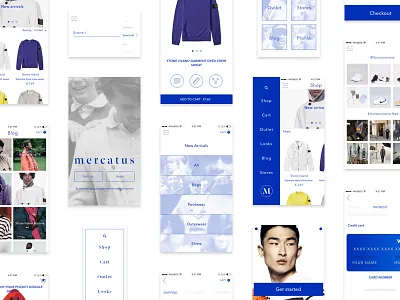 Presenting Mercatus - Our Free mCommerce ui kit app commerce ecommerce free freebie mobile pastel shop sketch ui ui kit user interface