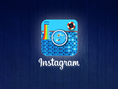 instagram avatar for "Water System" avatar design icon illustrator instagram logo photoshop pool sketch swimming system water