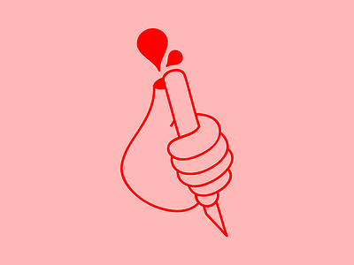 Art School Survivalists hand illustration lineart logo vector xacto