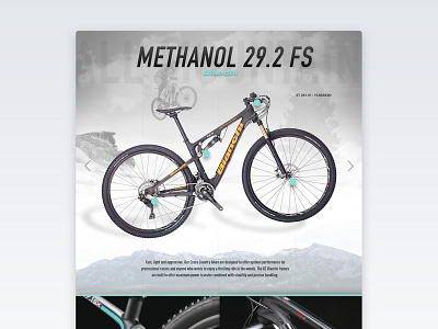 MTB Bike concept bike cycling interface mtb ui ux web web design website