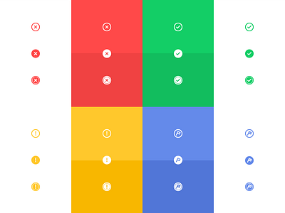 No, Yes, Perhaps, Ahem! icons illustration small ui ux