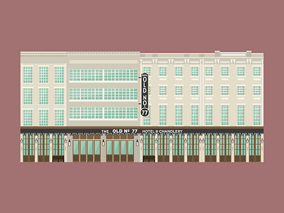 Old No. 77 Hotel & Chandlery architecture building chandlery historic historical hotel illustration new orleans nola vector