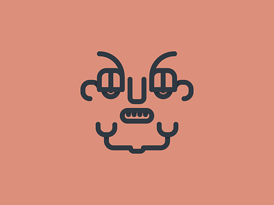 Mask Face 6 draw eyes face flat illustration lineal mask mouth nose