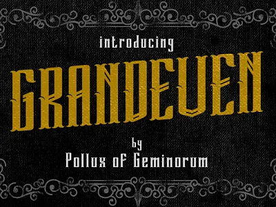 Grandeven Typeface book cover font greeting card label logo poster retro serif typeface typography vintage