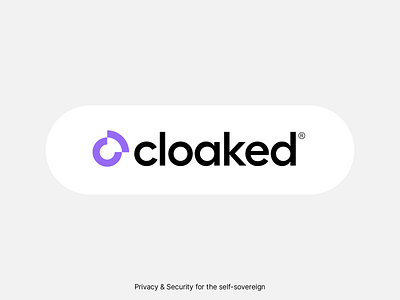 Cloaked Logo Design app bold brand identity branding corporate identity design digital icon logo mark smith marko smitran minimal modern product security simple smi. symbol ui visual identity