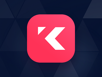 Kastr Icon-Dark app icon ios k light logo minimal negative