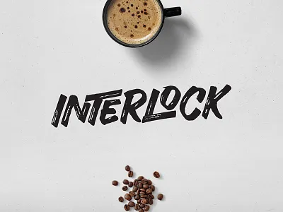 Take a Little Coffee Break break brush brushscript coffee handwriting interlock lettering type typeface typography