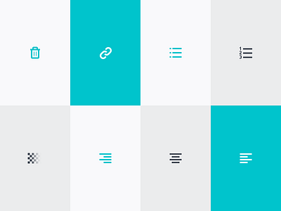 Editor Icons bullet list canva center align editor icons icon set left align link numbered list right align text editing transparency trash