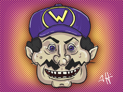 Wario Doodle character doodle drawing game illustration photoshop sketch wacom