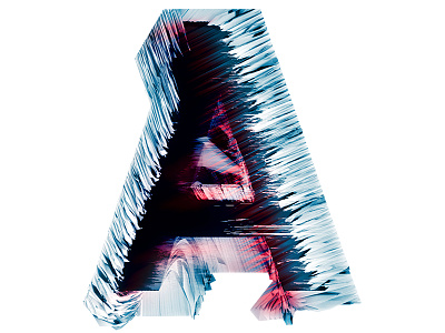 Letter A alphabet displacement distort glitch houdini fx letter