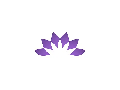 Purple Lotus app flower gradient logo lotus massage