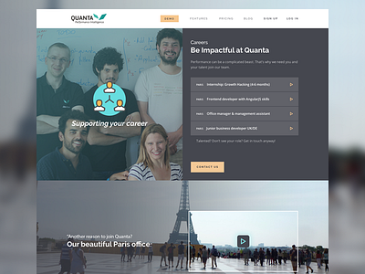 Quanta - Careers careers dark design illustrations jobs page quanta theme video web