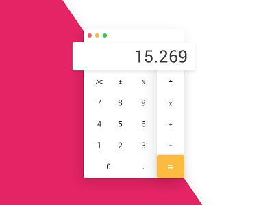 Calculator calculator clean design material photshop