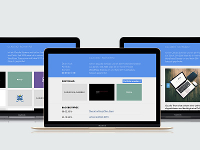 claudioschwarz.com WordPress Blog and Portfolio bootstrap css html portfolio sass wordpress