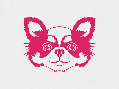 Corbin the Chihuahua chihuahua cute detail dog fur furry illustration illustrator pink puppy vector