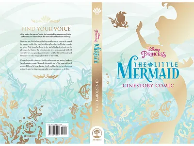 Little Mermaid Mass market Cover book design cover design print