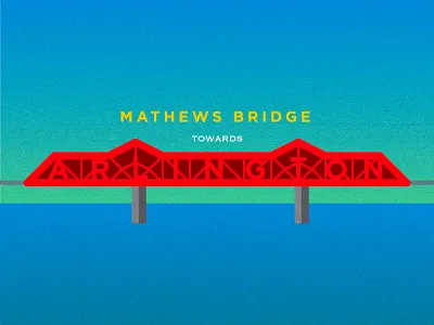 John Otto, take it to the Mathews Bridge color vibration florida grain illustrator jacksonville limp bizkit photoshop typography vector