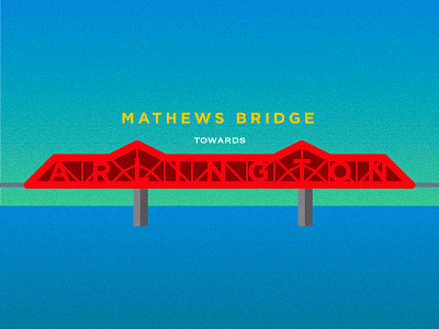 John Otto, take it to the Mathews Bridge color vibration florida grain illustrator jacksonville limp bizkit photoshop typography vector